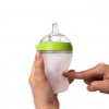 Comotomo Natural Feel Baby Bottle, Green, Double Pack, 250 ml