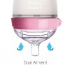 Comotomo Natural Feel Baby Bottle, Pink, Double Pack, 250 ml