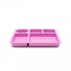 Bobo&boo Divided Plate – FLAMINGO PINK