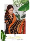 ERUM MISHA Black Printed Cotton Unstitched Dress Material For Women