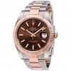ROLEX Datejust 41 Chocolate Dial Steel and 18K Everose Gold  Watch