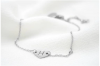 Personalised Heart Anklet with Initial Engraved