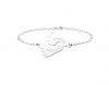 Personalized Baby Feet Bracelet with Engraving
