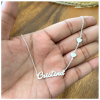 Name Necklace with Hearts