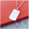 Personalized Men Tag Necklace with Engraving