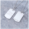 Personalized Men Tag Necklace with Engraving