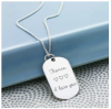 Personalized Men Tag Necklace with Engraving