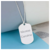Personalized Men Tag Necklace with Engraving