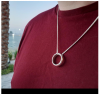 Customized Men's Necklace with Engraved Ring
