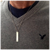 Men's Bar Necklace with Engraving