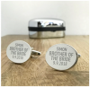 Personalized Oval Shaped Cufflinks with Engraving