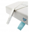Men's Square Bar Necklace with Engraving