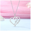Personalized Heart Necklace with 2 Names