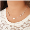 Personalized Necklace with Heart & 2 Names