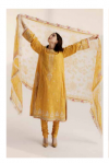 New coco by Zara Shajhan Unstitched Embroidered & Printed Lawn with chiffon /lawn Dupatta