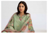 New coco by Zara Shajhan Green Unstitched Embroidered Printed Lawn with chiffon /lawn Dupatta