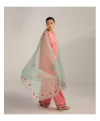 New coco by Zara Shajhan Pink Unstitched Embroidered Printed Lawn with chiffon /lawn Dupatta