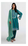 Unstitched Embroidered Printed Lawn with chiffon /lawn Dupatta - New coco by Zara Shajhan