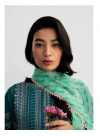Unstitched Embroidered Printed Lawn with chiffon /lawn Dupatta - New coco by Zara Shajhan