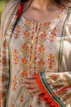 Lawn Embroidered 3Pcs Stitched Suit - 7