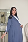 Designer Abaya with patch work and dress inside