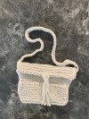 White crochet  mini crossbody
