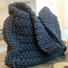 Plain Black Crochet Bag For Every Day  Use