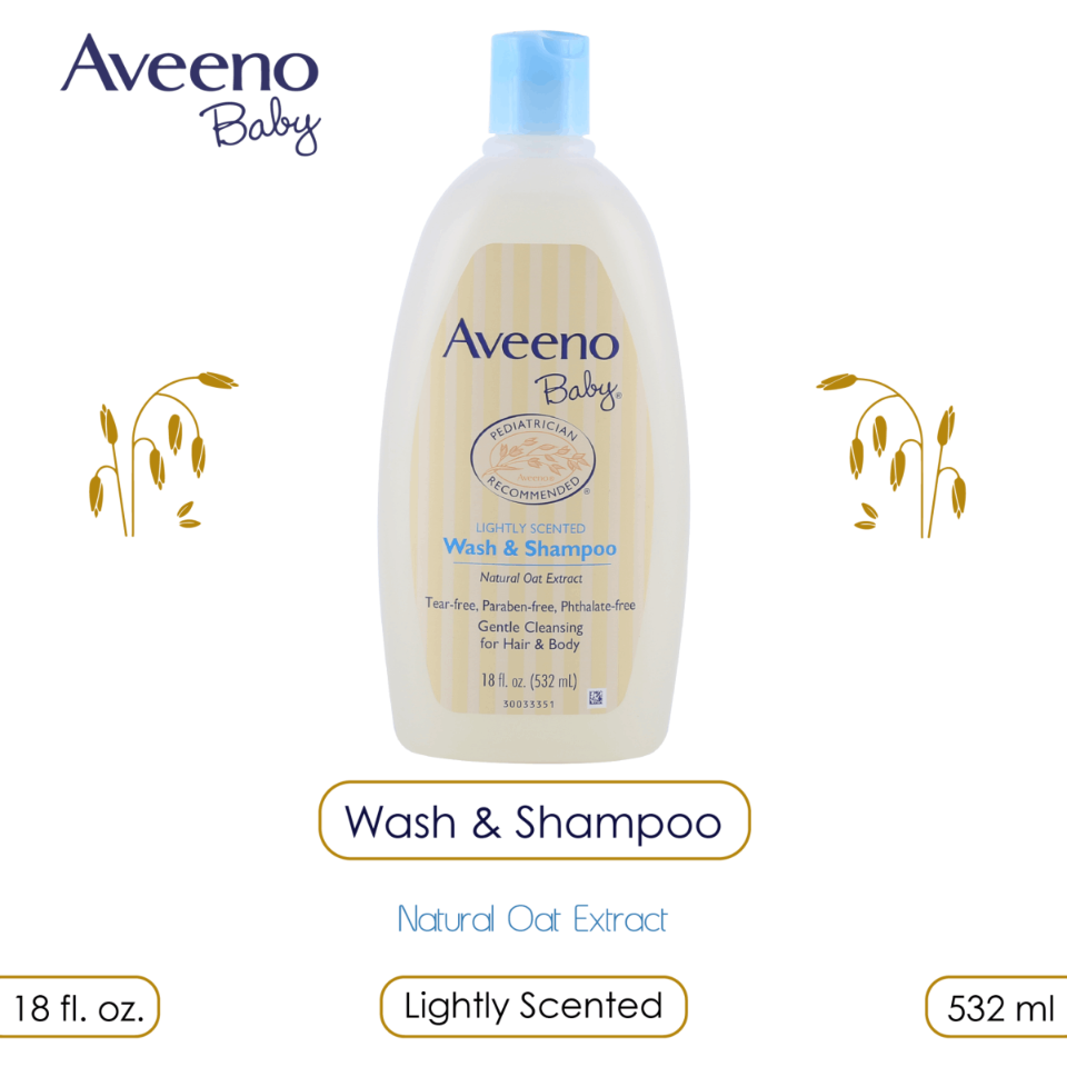 Aveeno Baby Wash & Shampoo, 532ml