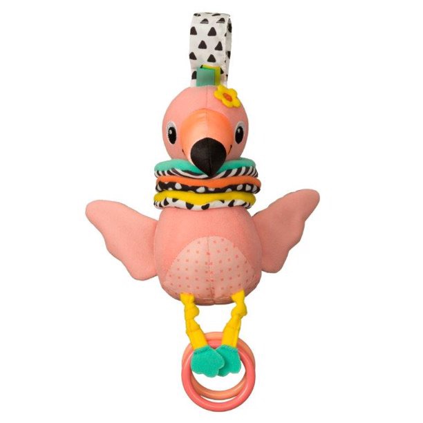 Infantino, Hug & Tug Musical Flamingo – Pink