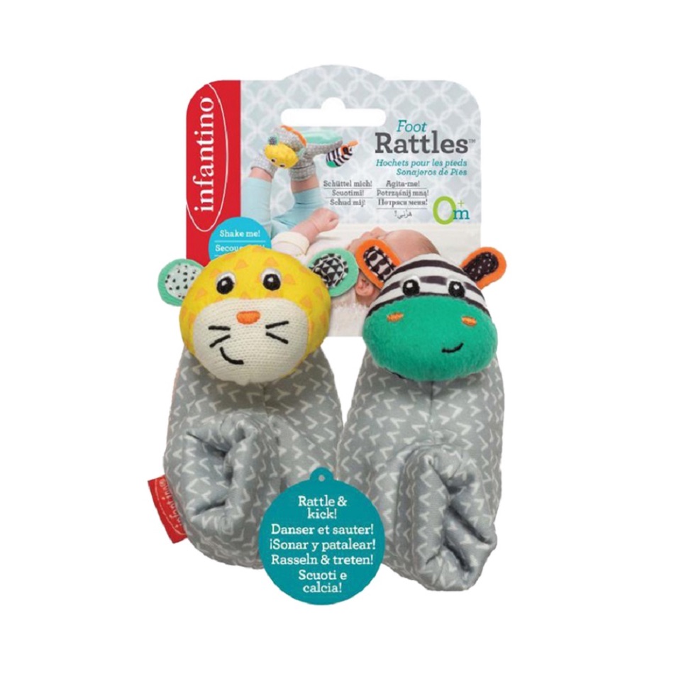 Infantino, Foot Rattles – Zebra/Tiger