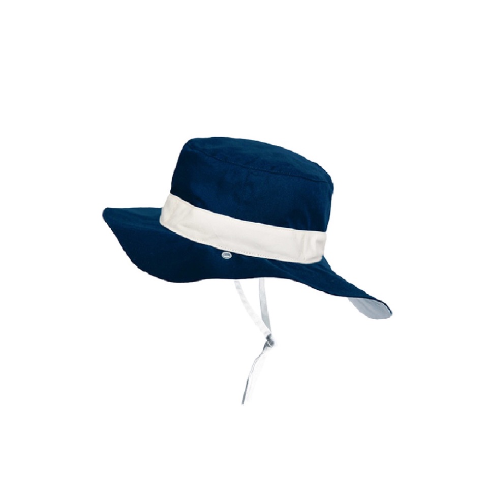 Ki ET LA, SUN HAT KAPEL Panama Navy Anti-UV, Reversible 4-6 Yrs, 54 cm