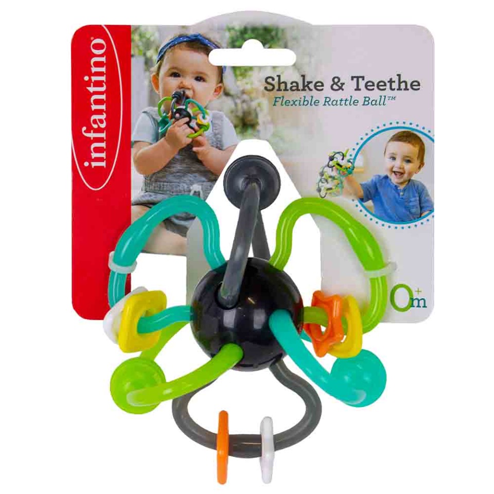 Infantino, Shake & Teethe Flexible Rattle Ball