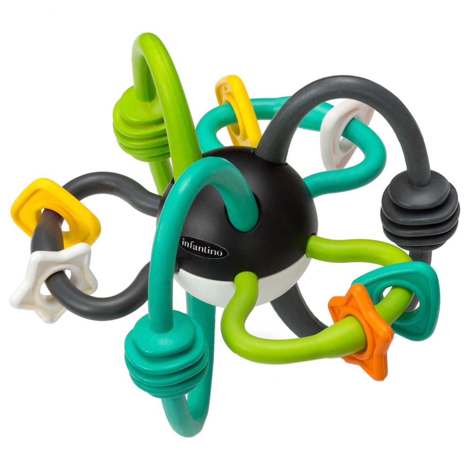 Infantino, Shake & Teethe Flexible Rattle Ball