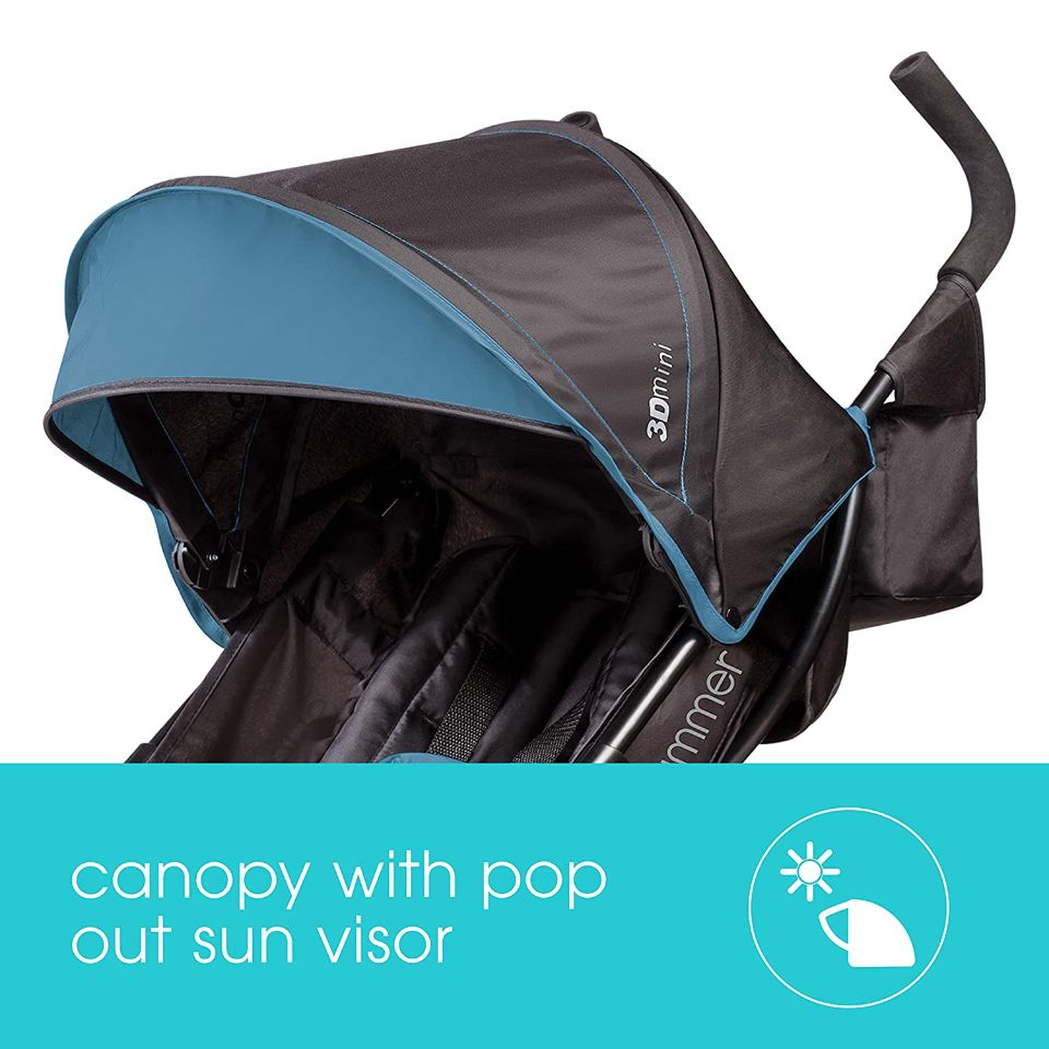 Summer Infant, 3D Mini Convenience Stroller -Dusty Blue