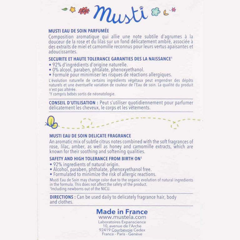 Mustela Musti Eau de Soin, 50 ml