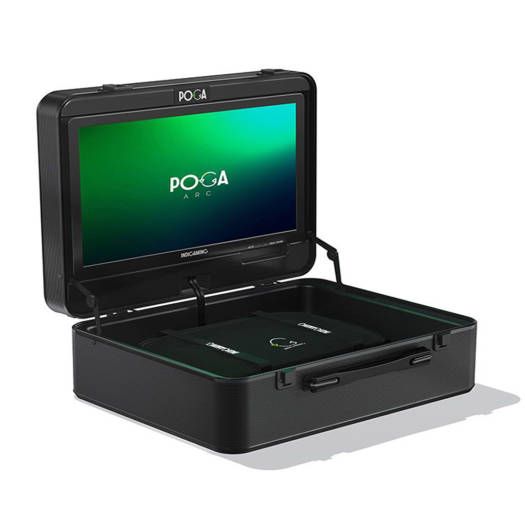 IndiGaming Poga Arc Black 19″ Portable Monitor, 1280×720 Resolution, 60Hz Refresh Rate, 5ms Response Time, Eco DCR / HDR Mode Picture Options, For PS5