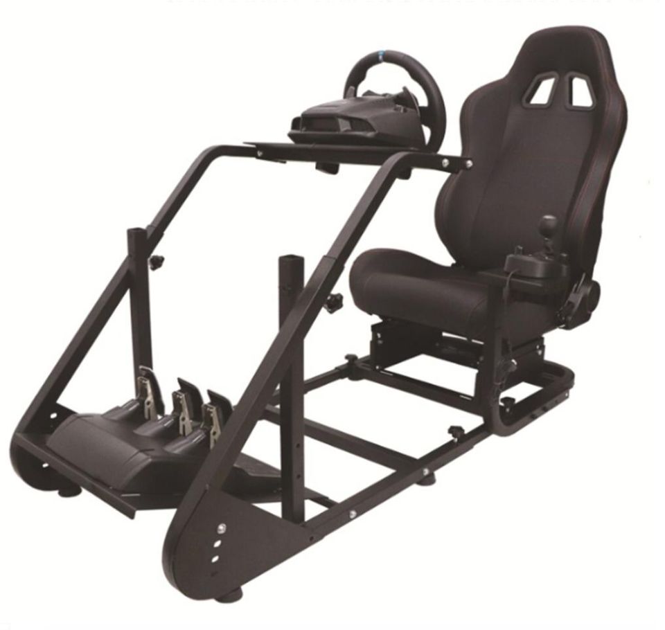 Game Sekret – Adjustable Racing Simulator Cockpit Frame With Gear Shifter Mount Fit