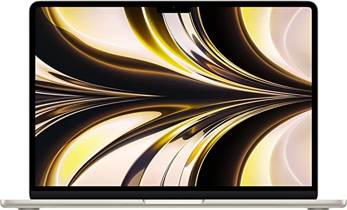 MacBook Air M2 Chip,8GB Unified Memory, 256GB SSD Storage, 16-core Neural Engine, 13.6-inch - Starlight