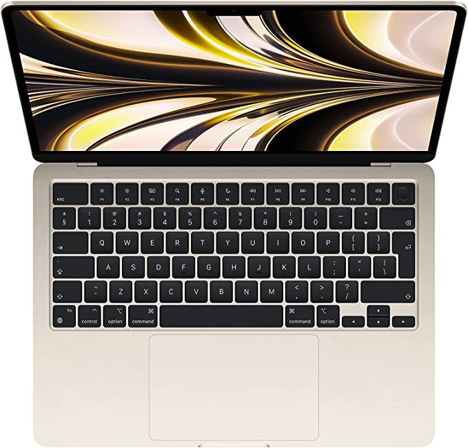 MacBook Air M2 Chip,8GB Unified Memory, 256GB SSD Storage, 16-core Neural Engine, 13.6-inch - Starlight