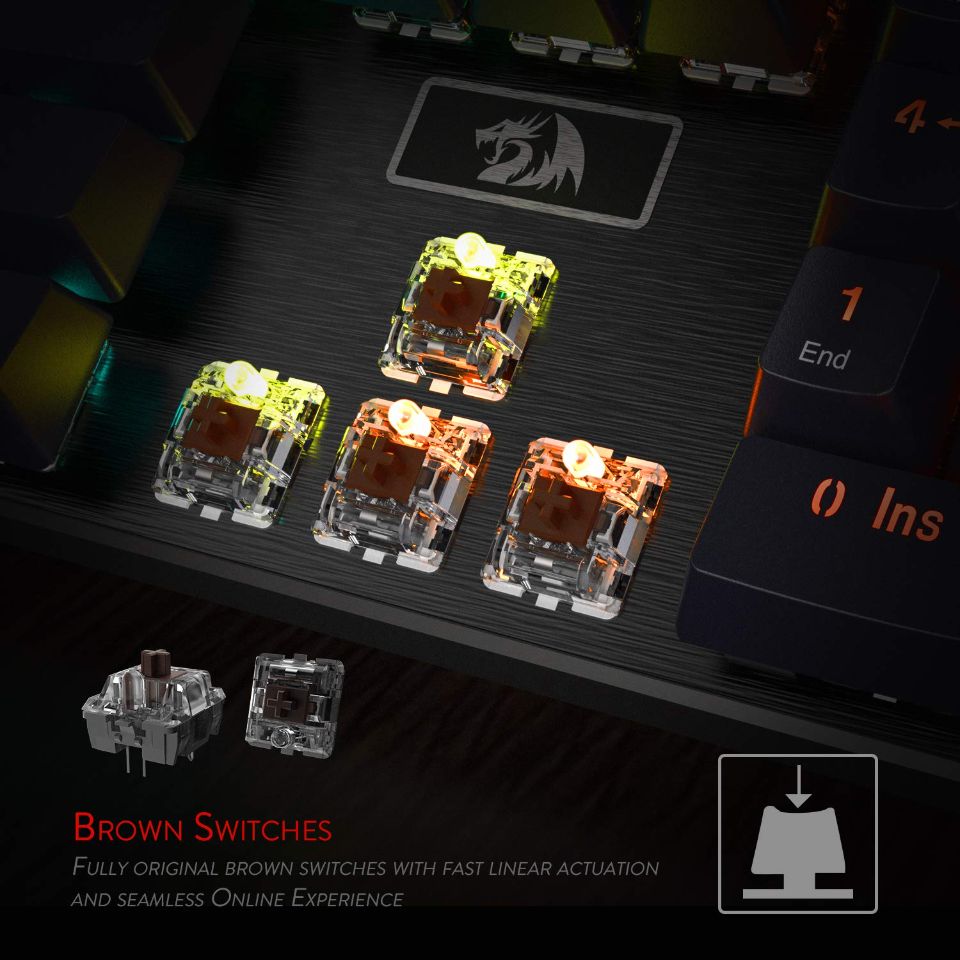Redragon K556RGB Devarajas Mechanical Gaming Keyboard