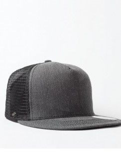 Snapback Flat Peak Trucker Cap