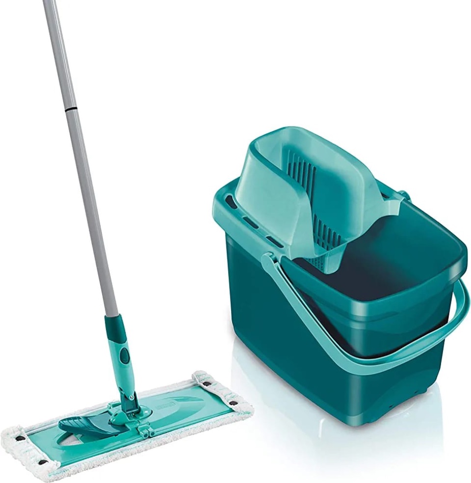 Plastic Mop and Bucket Set