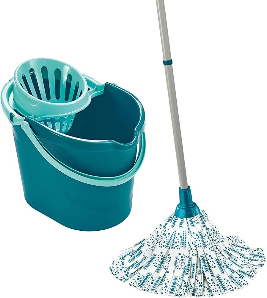 Plastic Mop and Bucket Set
