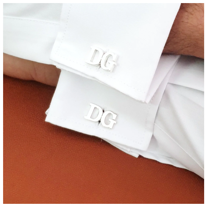 Personalized Cufflinks with Initials
