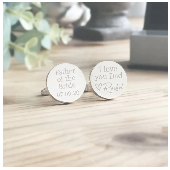 Customized Cufflinks with Engraving