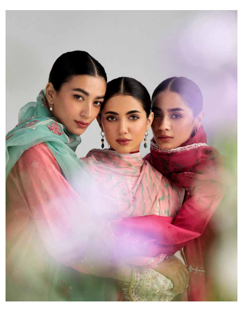 New coco by Zara Shajhan Red Unstitched Embroidered Printed Lawn with chiffon /lawn Dupatta