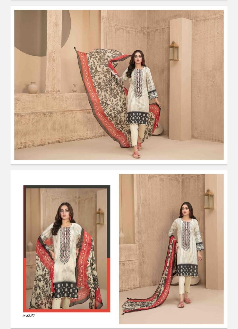 Shahid Tawakkal New Embroidered Digital Printed Lawn Shirt - Chiffon Dupatta