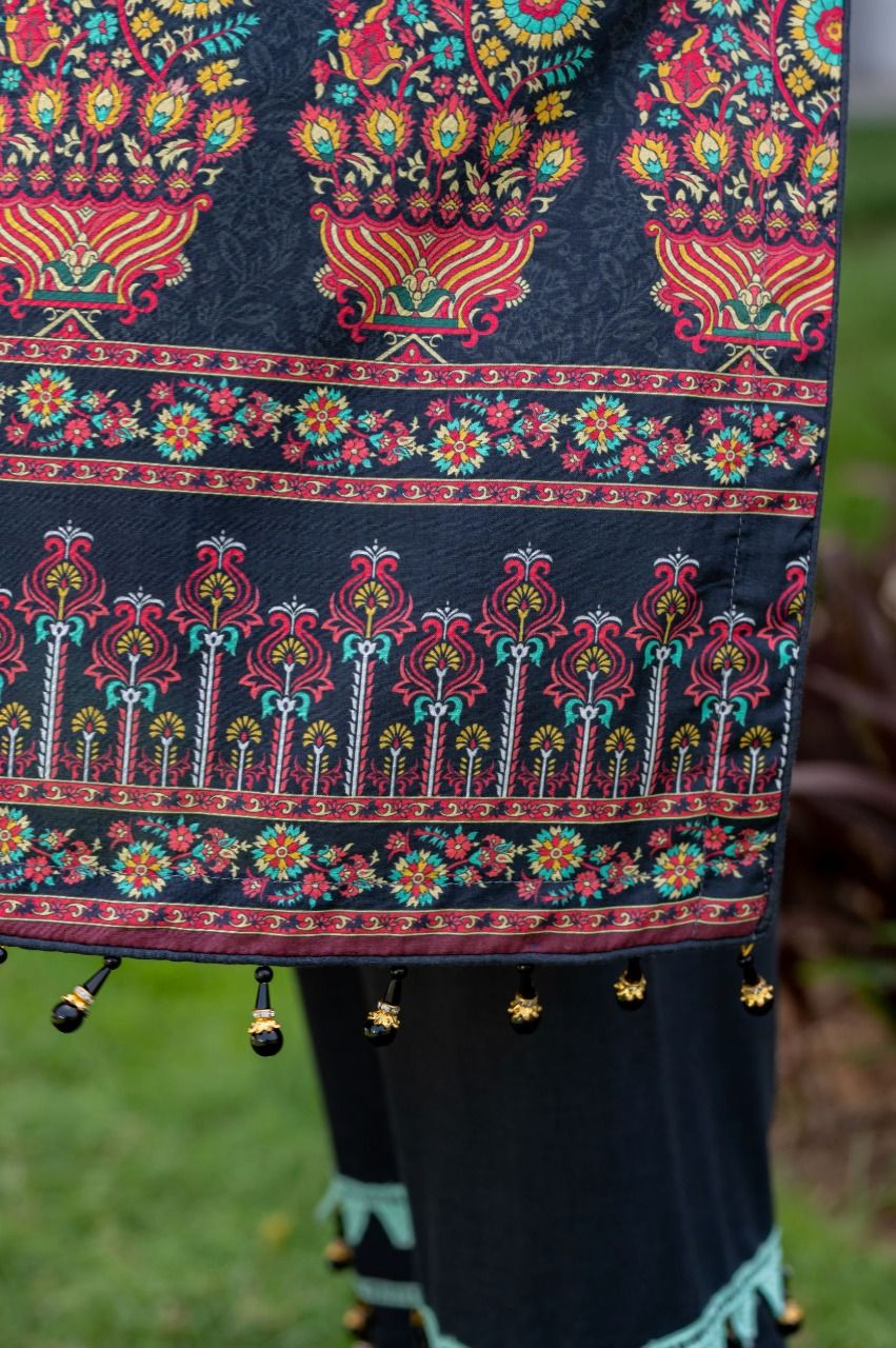 Lawn Embroidered 3Pcs Stitched Suit