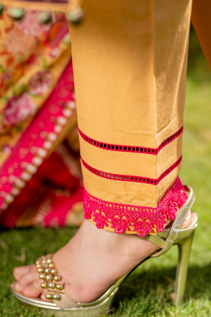 Lawn Embroidered 3Pcs Stitched Suit - 4