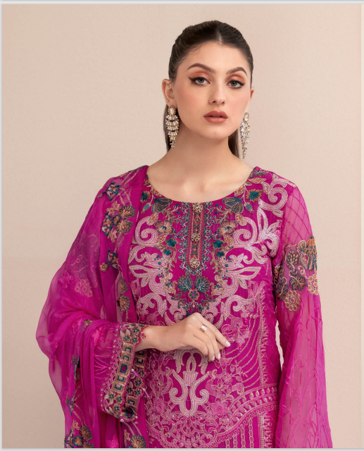 Rangoon by Ramsha unstitched Embroidered Chiffon Luxury - D 912